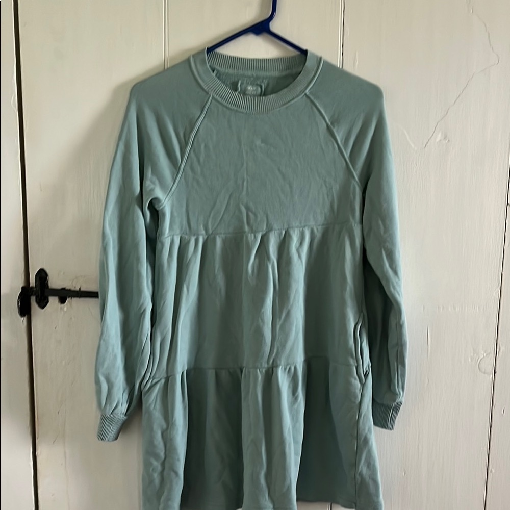 Aerie Long Sleeve Dress - Light Green
